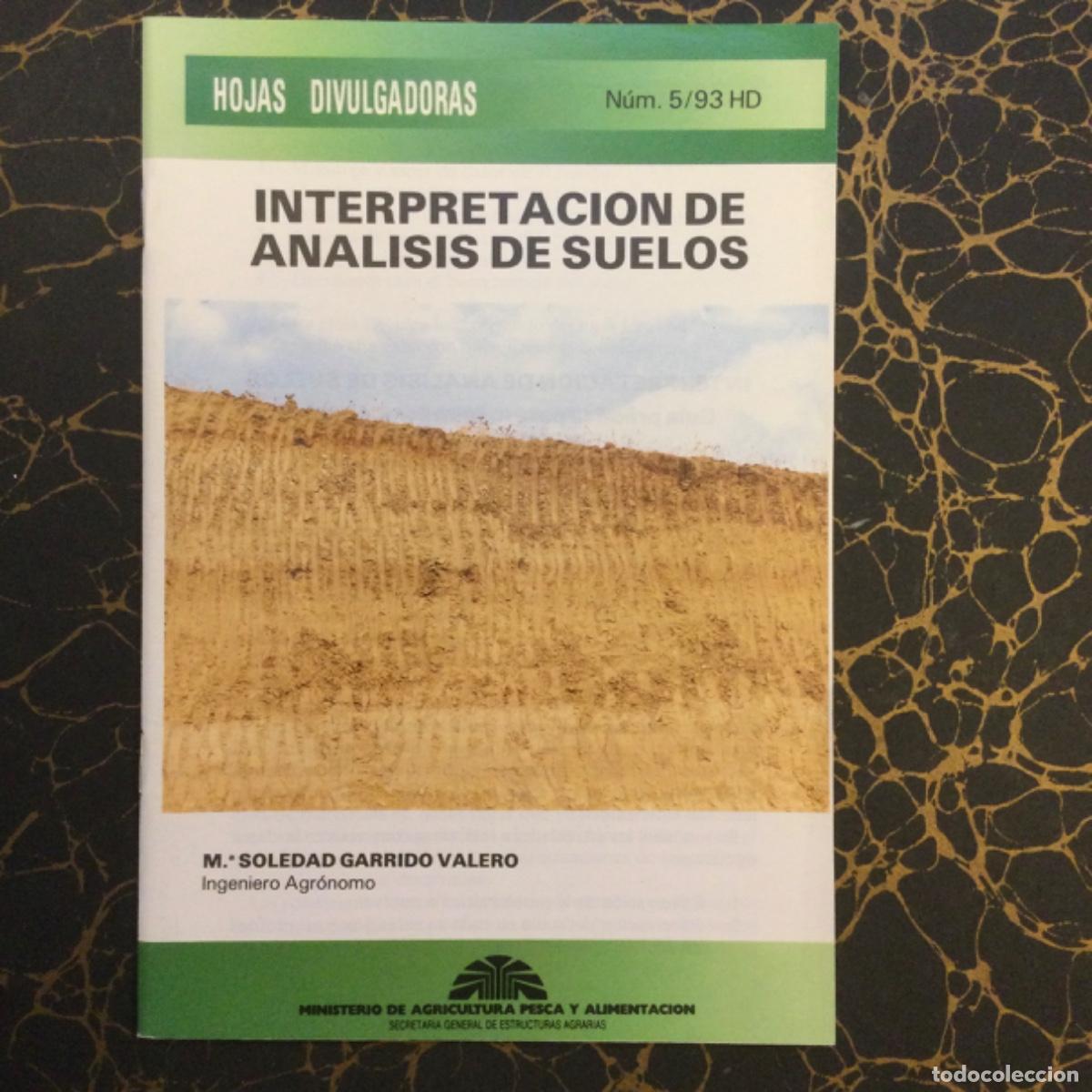 Libros: Interpretaci&oacute;n de an&aacute;lisis de suelos. Ma. Soledad Garrido. NUEVO - Foto 1