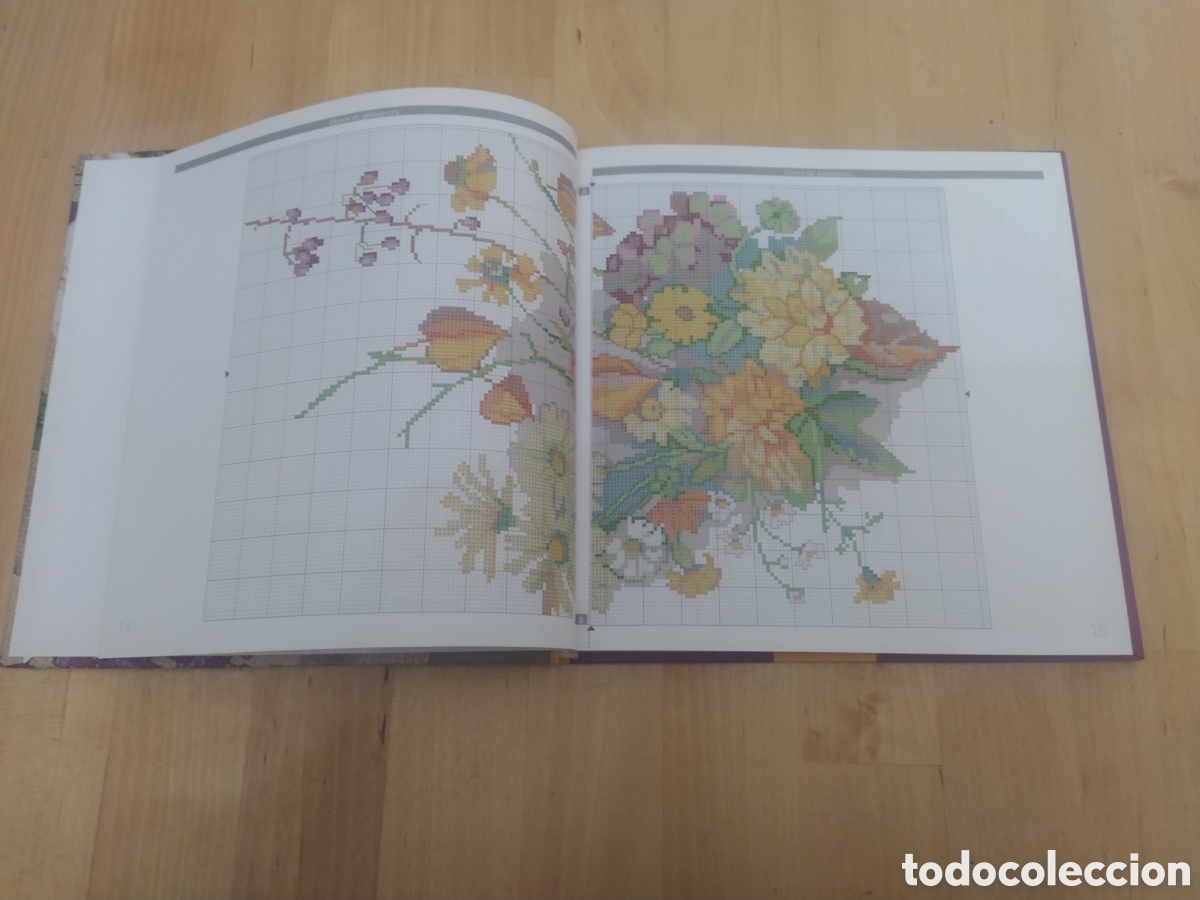 Libros: LOS BASICOS DE PUNTO DE CRUZ MOTIVOS FLORALES - CIRCULO DE LECTORES - Foto 3