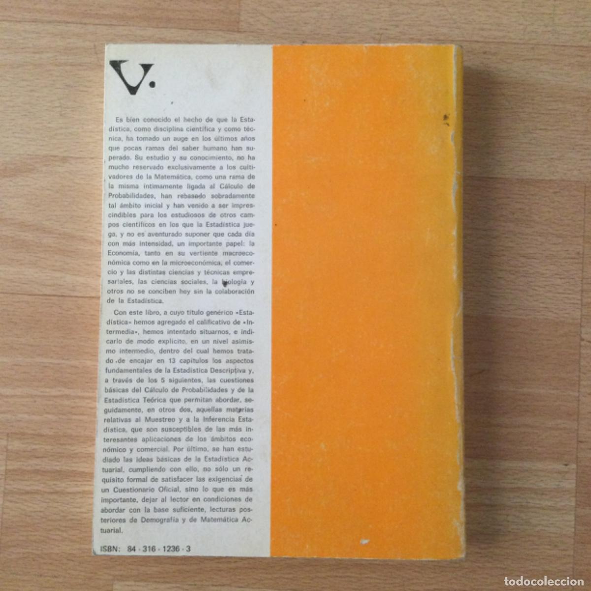 Libros: Estad&iacute;stica intermedia. VICENS VIVES. SIN USAR. - Foto 2