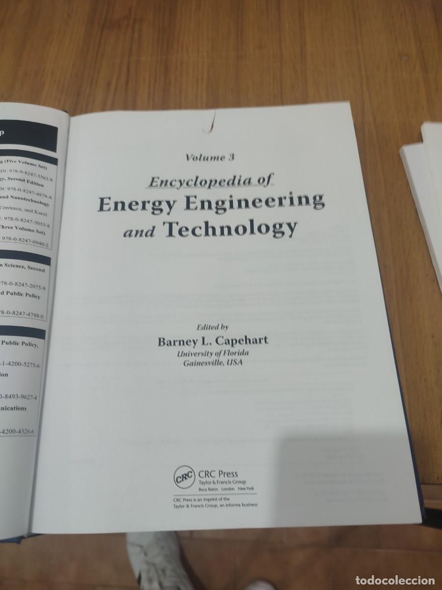 Libros: ENCYCLOPEDIA OF ENERGY ENGINEERING AND TECHNOLOGY V3 - Foto 6