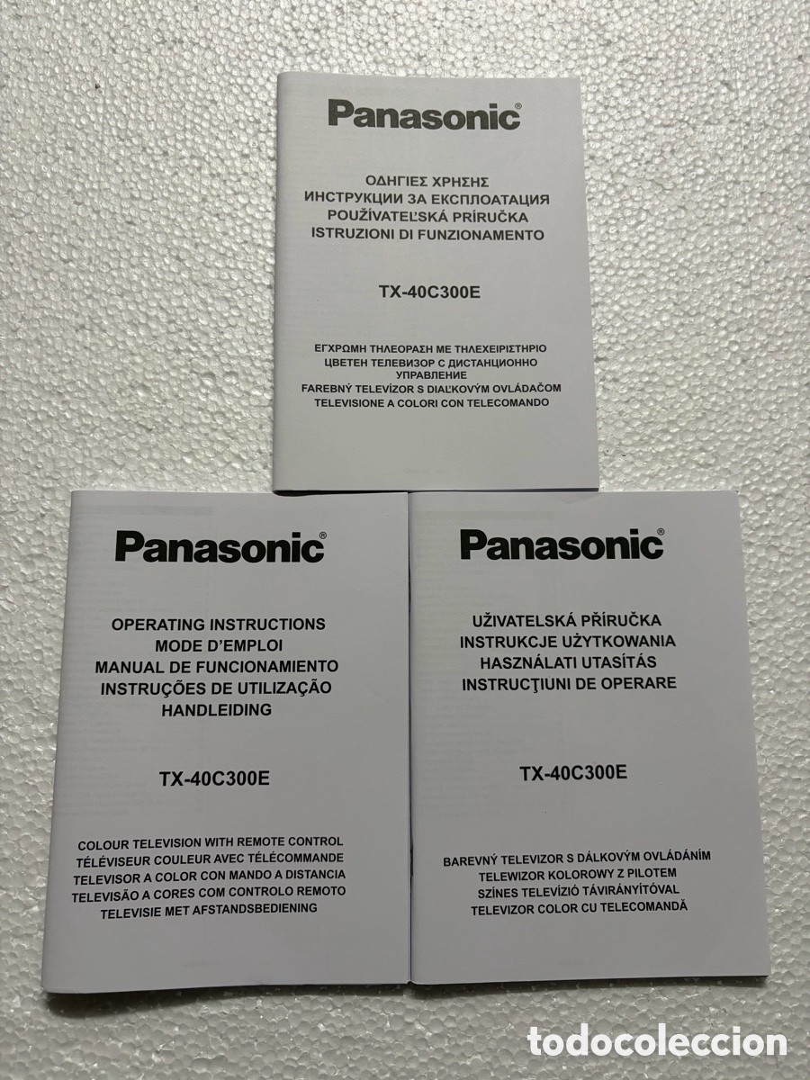 Libros: MANUAL DE INSTRUCCIONES TELEVISI&Oacute;N PANASONIC TX-40C300E - Foto 1
