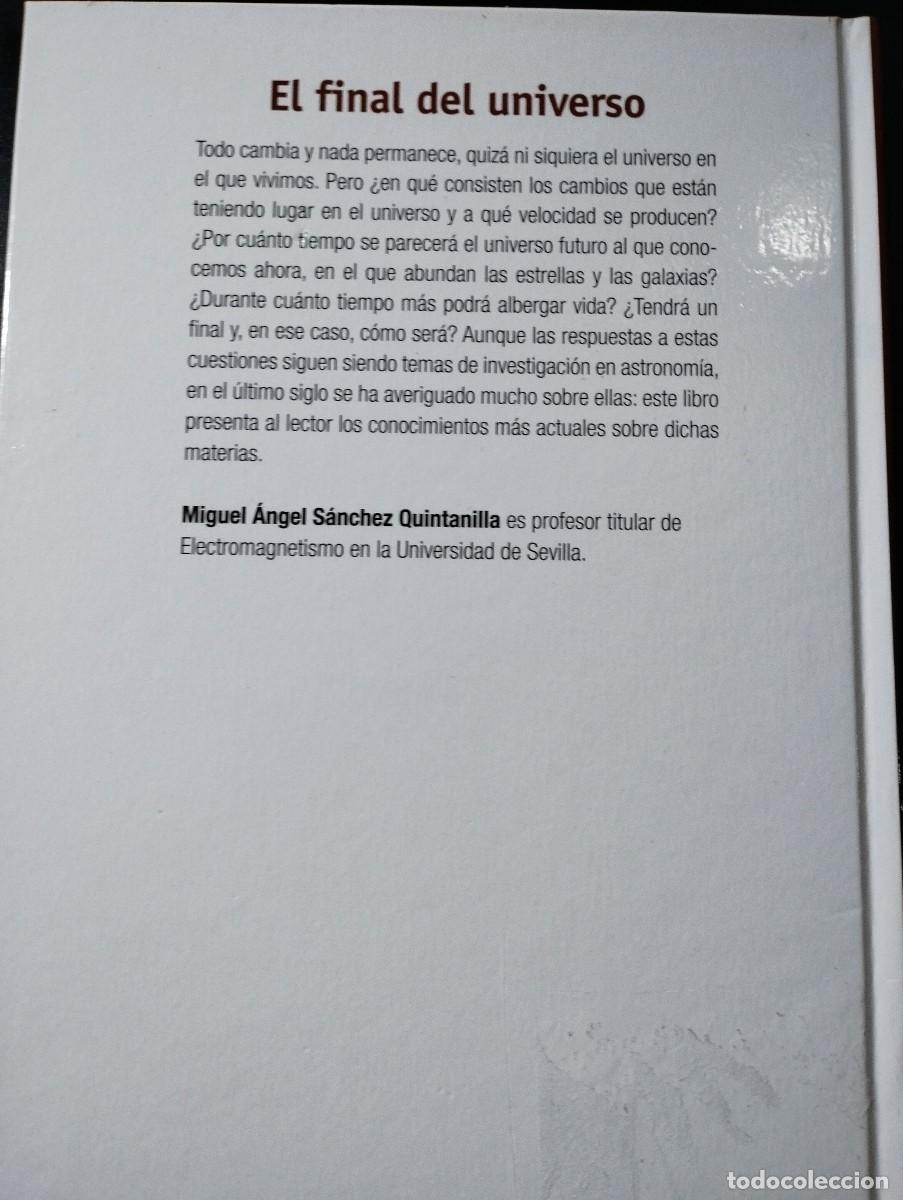Libros: EL FINAL DEL UNIVERSO (SANCHEZ QUINTANILLA) - Foto 2