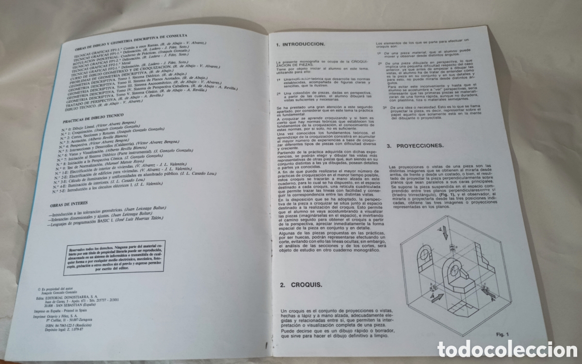 Libros: PR&Aacute;CTICAS DE DIBUJO T&Eacute;CNICO N&Uacute;MERO 1 CROQUIZACI&Oacute;N - Foto 2