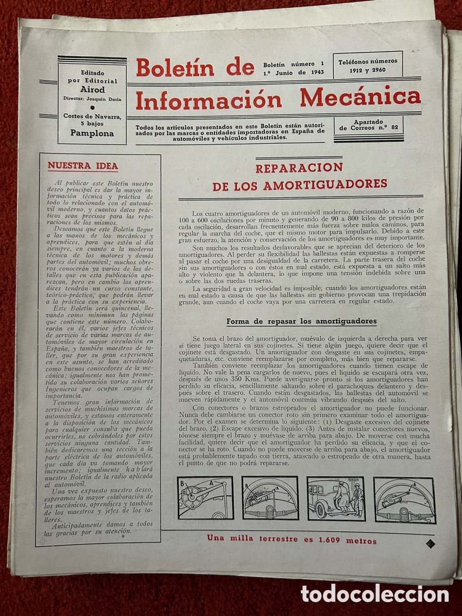 Libros: Bolet&iacute;n de Informaci&oacute;n Mec&aacute;nica 1943-45 - Foto 3