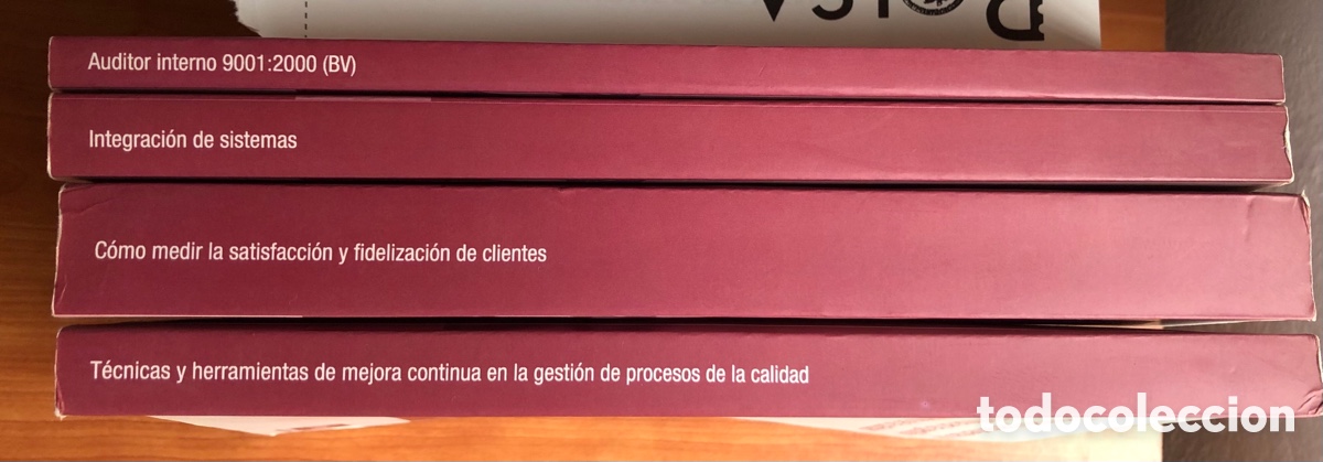 Libros: Lote de 4 tomos del Master de Calidad #NV