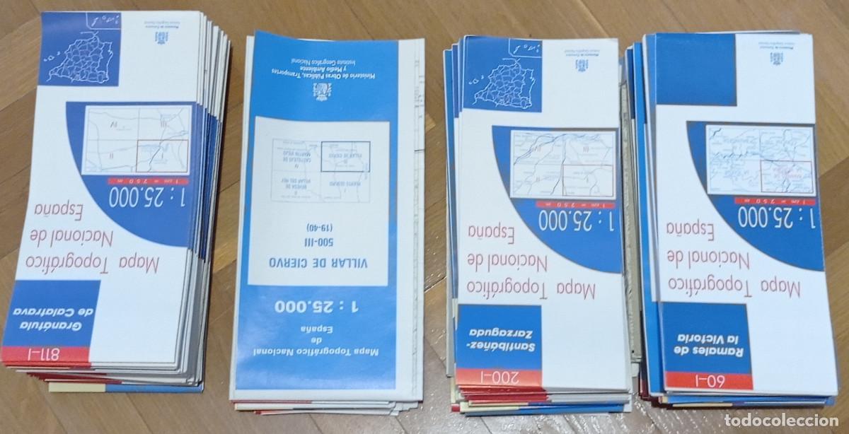 Libros: 146 Hojas topogr&aacute;ficas a escala 1/25.000, de sitios varios de Espa&ntilde;a