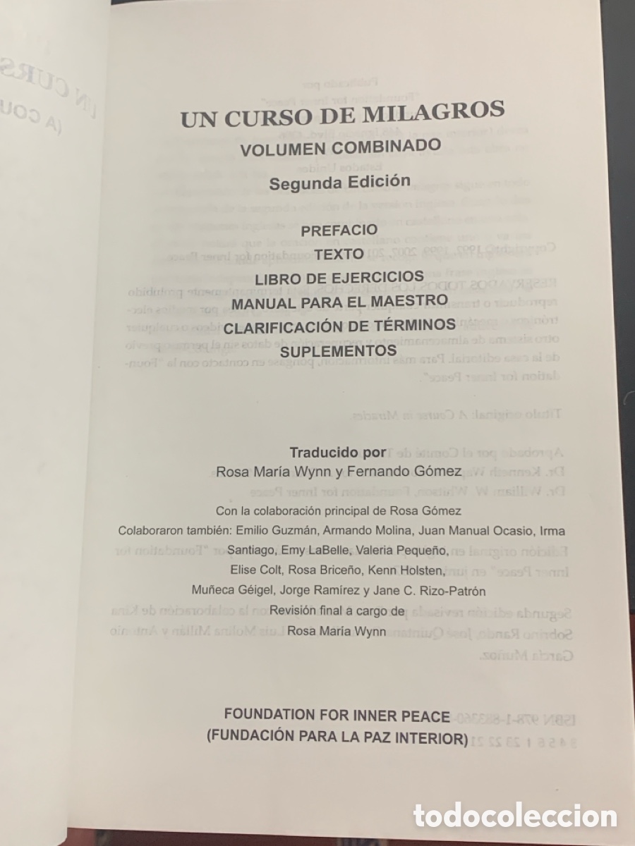 Libros: UN CURSO DE MILAGROS - Foto 2