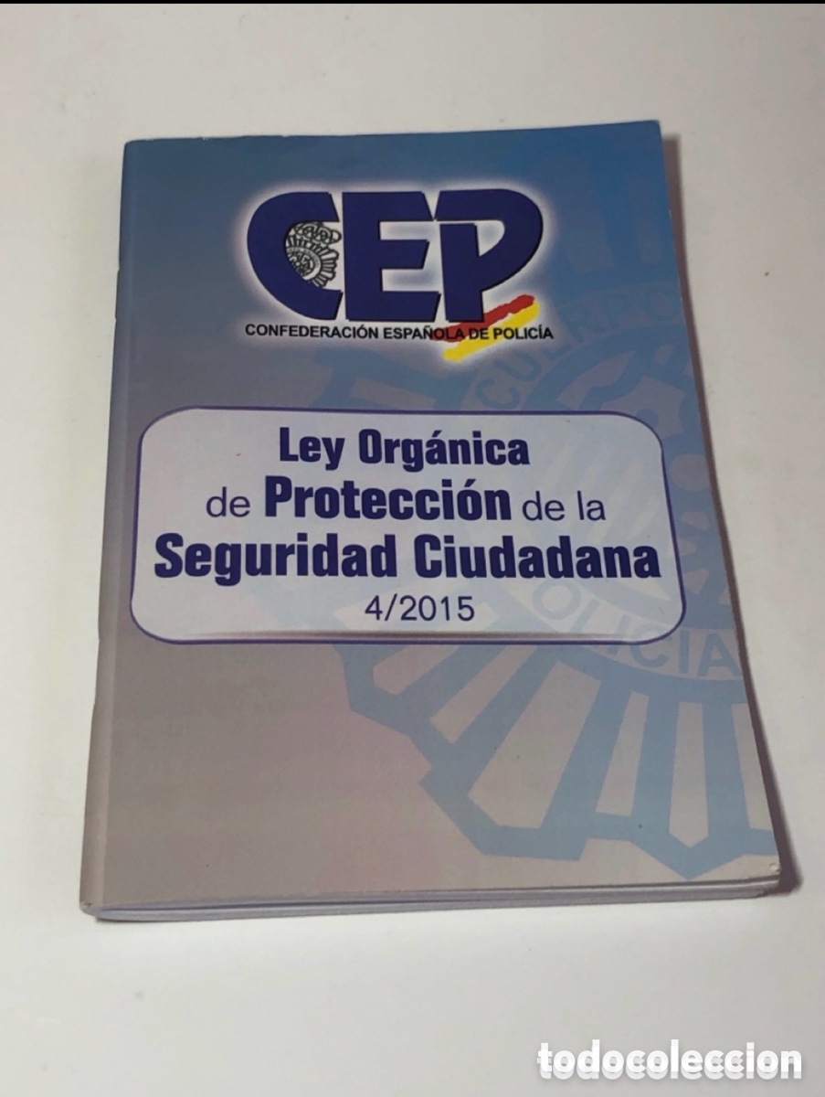 Libros: CEP LEY ORGANICA DE PROTECCION DE LA SEGURIDAD CIUDADANA