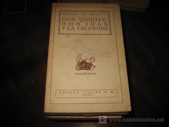 Libros de segunda mano: DON QUIJOTE, DON JUAN Y LA CELESTINA - Foto 1