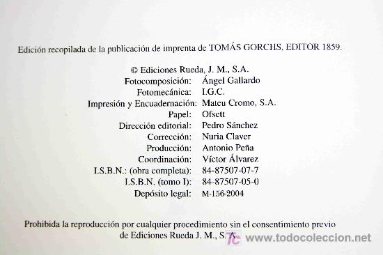 Libros de segunda mano: DON QUIJOTE 1859 ED. RUEDA 2004 - NUEVOS - - Foto 3
