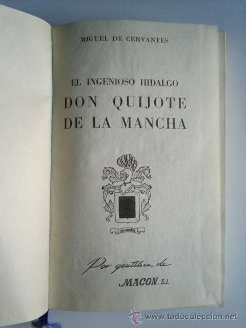 Libros de segunda mano: don quijote de la mancha,, miguel de cervantes - Foto 2