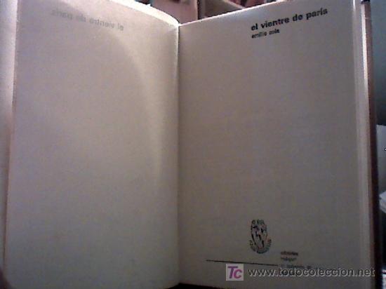 Libros de segunda mano: el vientre de paris (zola, 1969) - Foto 2