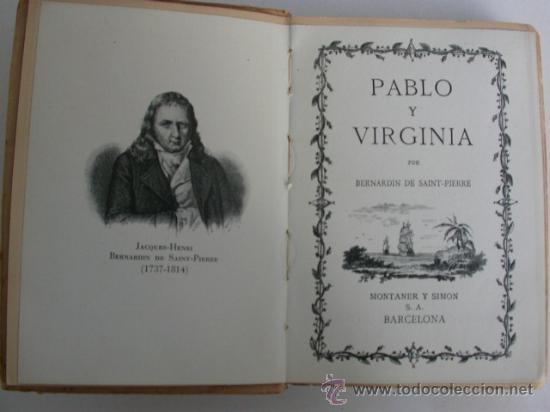 Libros de segunda mano: Pablo y Virginia. Bernardin de Saint-Pierre - Foto 1