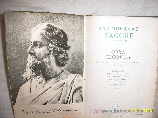 Libros de segunda mano: OBRA ESCOGIDA DE RABINDRANATZ TAGORE. - Foto 1