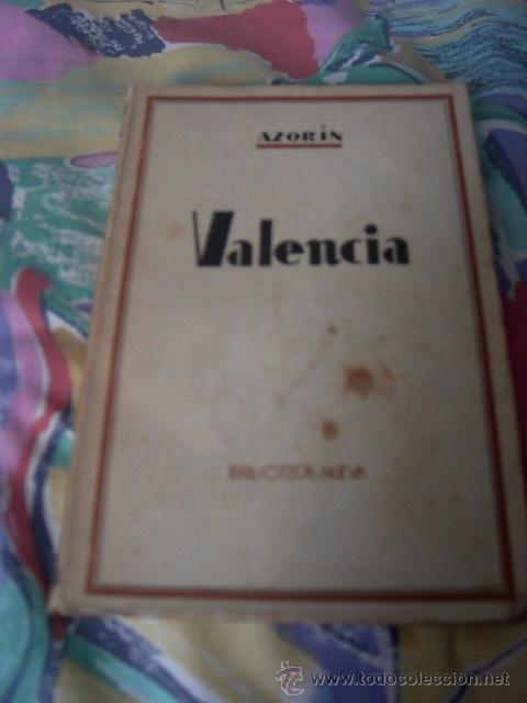 Libros de segunda mano: Azorin, Valencia, Biblioteca Nueva,Madrid, 1941 - Foto 1