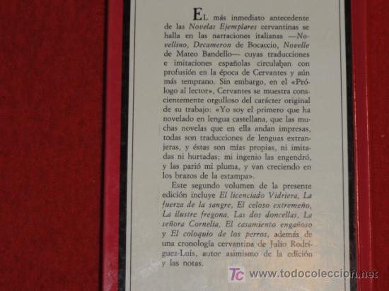 Libros de segunda mano: NOVELAS EJEMPLARES II - MIGUEL DE CERVANTES - TAURUS EDICIONES 1983 - Foto 2