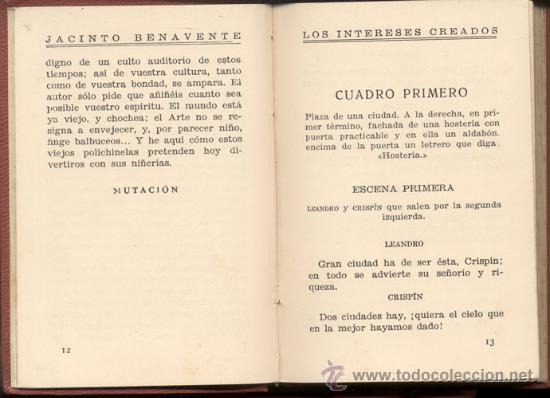 Libros de segunda mano: BENAVENTE, J. - LOS INTERESES CREADOS - Foto 4