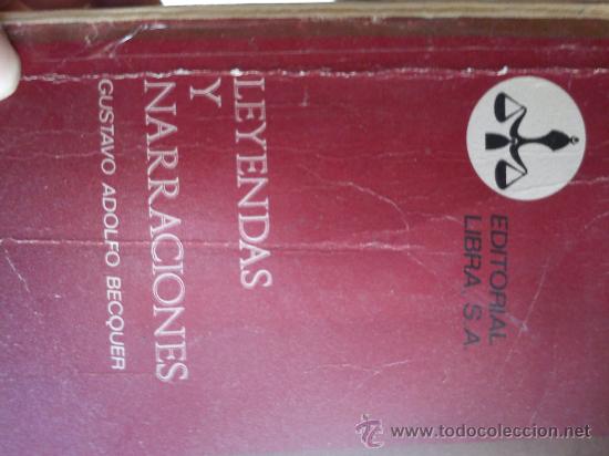 Libros de segunda mano: leyendas y narraciones gustavo adolfo becker - Foto 1