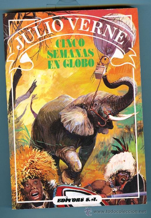 Libros de segunda mano: CINCO SEMANAS EN GLOBO (JULIO VERNE) - Foto 1
