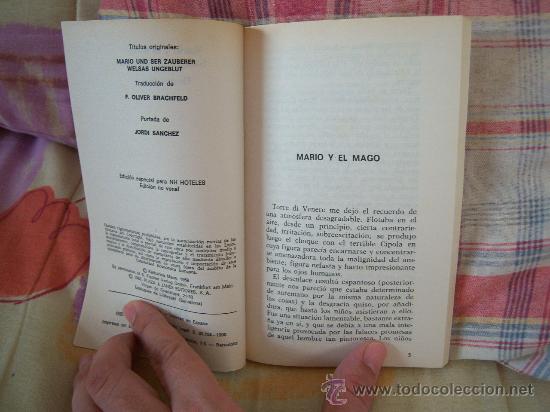 Libros de segunda mano: THOMAS MANN Mario y el mago Sangre de Welsas - Foto 3