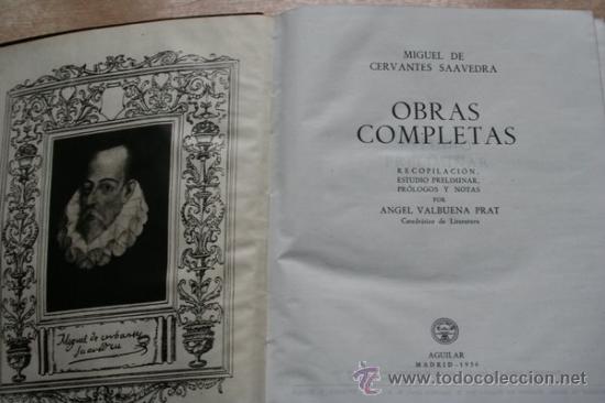 Libros de segunda mano: Obras completas. Cervantes Saavedra (Miguel) - Foto 1