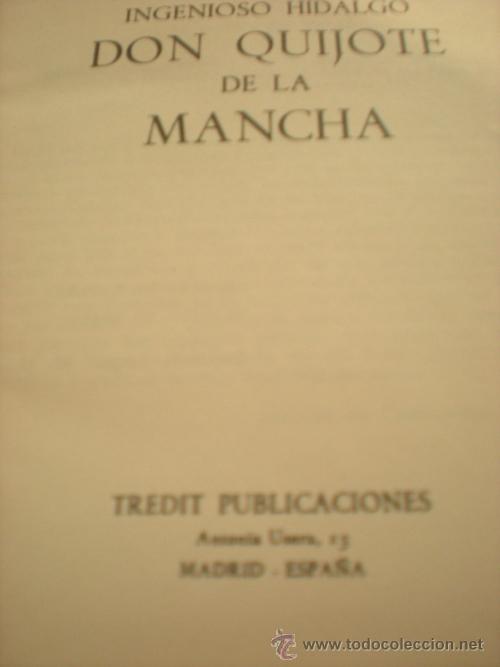 Libros de segunda mano: EL QUIJOTE DE LA MANCHA  1971 - Foto 3