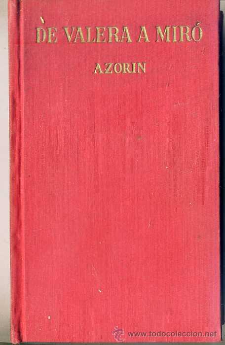 Libros de segunda mano: AZORIN : DE VALERA A MIR&Oacute; (1959) primera edici&oacute;n - Foto 1