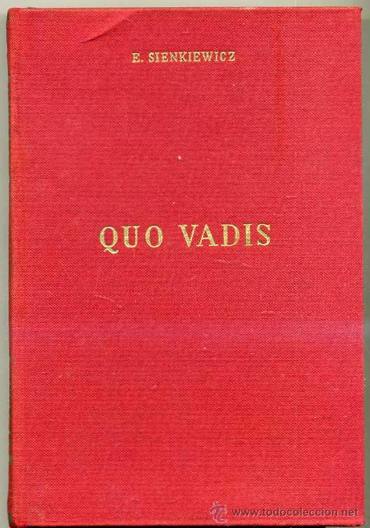 Libros de segunda mano: E. SIENKIEWICZ : QUO VADIS - Foto 1