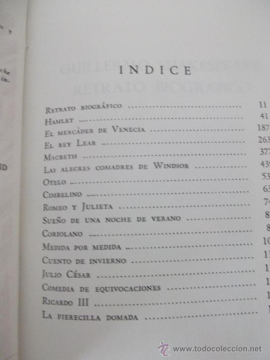 Libros de segunda mano: WILLIAM SHAKESPEARE. OBRAS INMORTALES. EDAF. 1966 - Foto 5