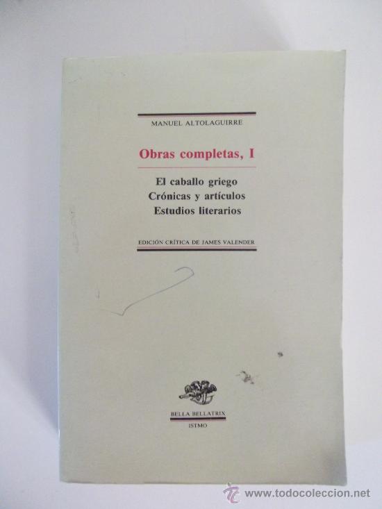 Libros de segunda mano: OBRAS COMPLETAS I. MANUEL ALTOLAGUIRRE. ISTMO. 1986 - Foto 1