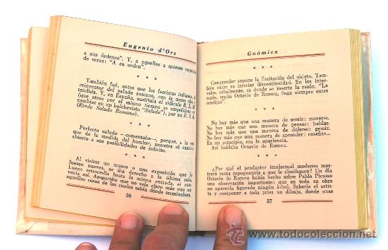 Libros de segunda mano: GN&Oacute;MICA. EUGENIO D&acute;ORS. 1&ordf; EDIC, 1941 - Foto 4