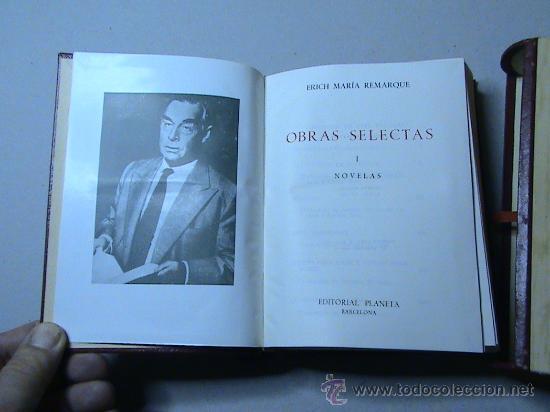 Libros de segunda mano: Obras selectas Tomo I  E. M. Remarque - Foto 1