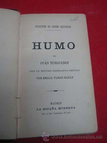 Libros de segunda mano: HUMO. DE IVAN TURGUENEF. COLECCION DE LIBROS ESCOGIDOS. - Foto 2