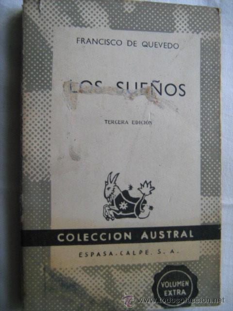 Libros de segunda mano: LOS SUE&Ntilde;OS. DE QUEVEDO, Francisco. 1960. Austral 536 - Foto 1
