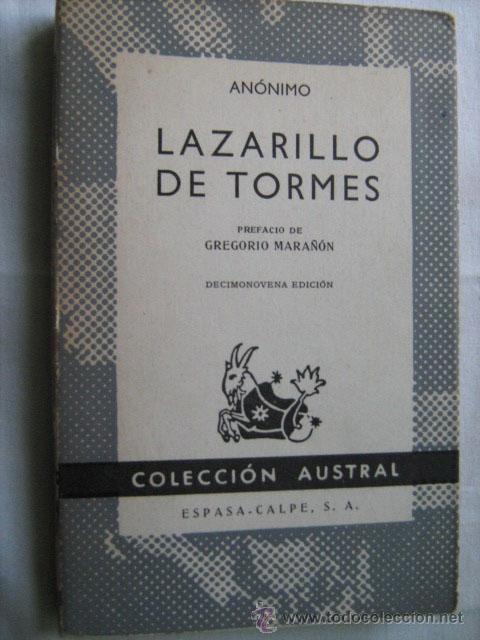 Libros de segunda mano: LAZARILLO DE TORMES. 1982. Austral 156 - Foto 1