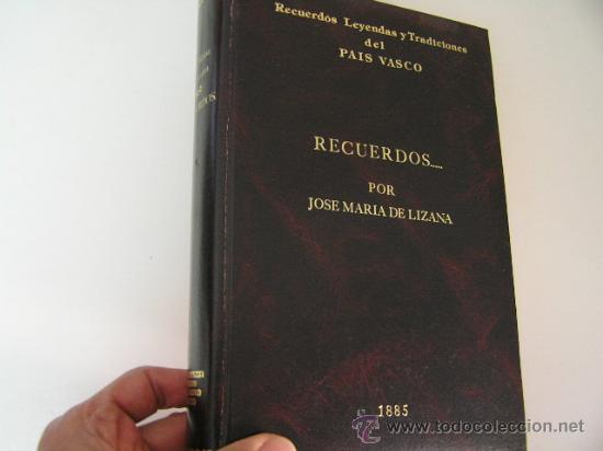 Libros de segunda mano: recuerdos, jose maria de lizana,1885, facsimil numerado, ref clasicos vr0 - Foto 1