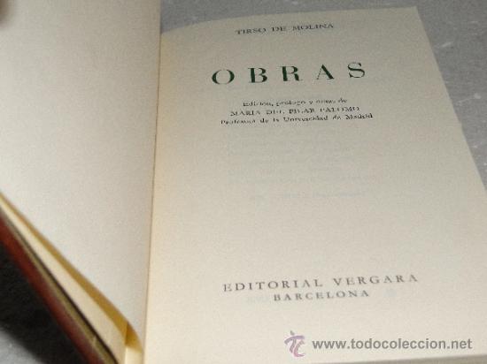 Libros de segunda mano: OBRAS. TIRSO DE MOLINA - Foto 2