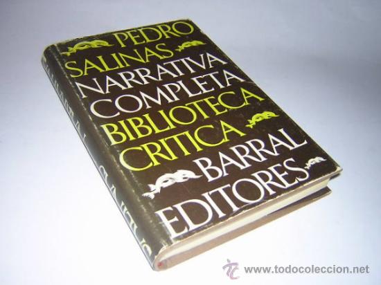 Libros de segunda mano: 1976 - PEDRO SALINAS - NARRATIVA COMPLETA - Foto 1