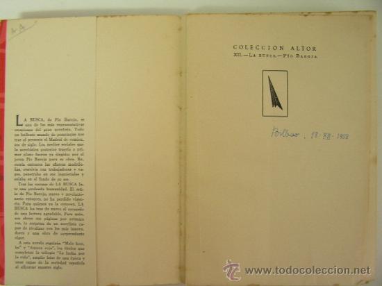 Libros de segunda mano: la busca,pio baroja,1958,cid ed, ref clasicos rr42 - Foto 4