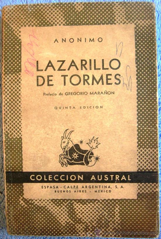 Libros de segunda mano: LAZARILLO DE TORMES. ANONIMO. PREFACIO DE GREGORIO MARA&Ntilde;ON y AZORIN . 1946. - Foto 2