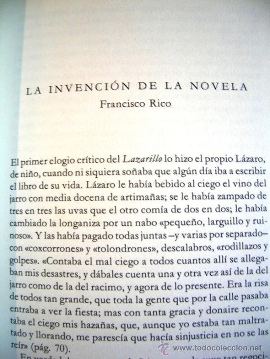 Libros de segunda mano: LAZARILLO DE TORMES. ANONIMO.CUIDADA EDICION CON Tapas duras, sobrecubierta, marcap&aacute;ginas... - Foto 5