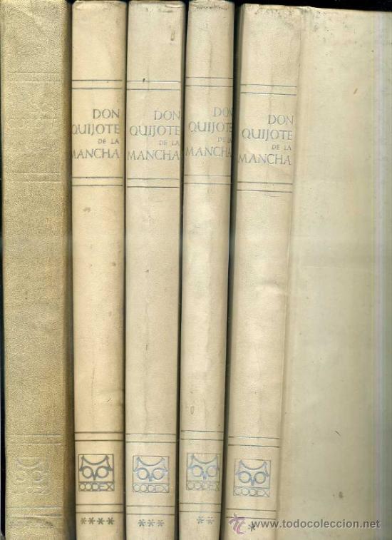 Libros de segunda mano: CERVANTES : DON QUIJOTE DE LA MANCHA - 5 TOMOS (CODEX, 1965) - Foto 1