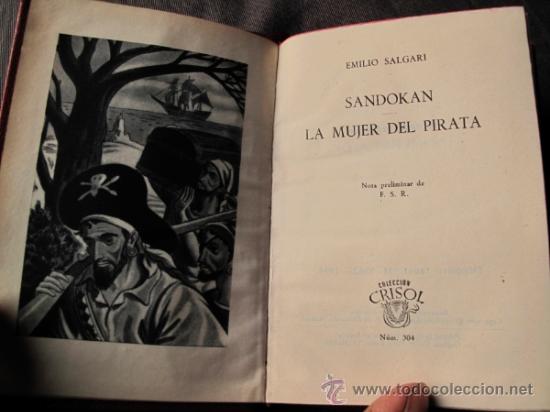 Libros de segunda mano: EMILIO SALGARI. SANDOKAN. COLECCION CRISOL, NUM 304 - Foto 2
