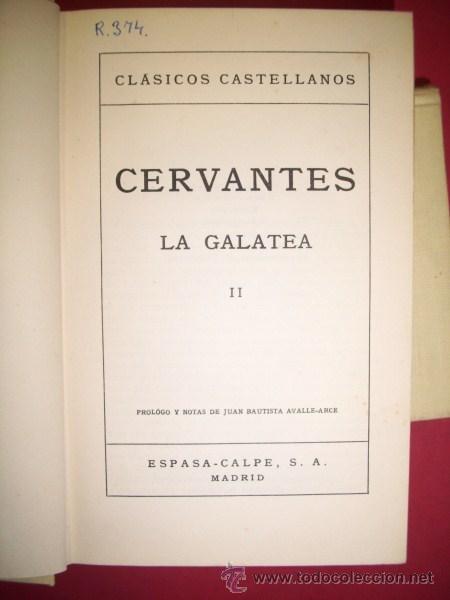 Libros de segunda mano: CERVANTES SAAVEDRA, Miguel de - La Galatea - Foto 1