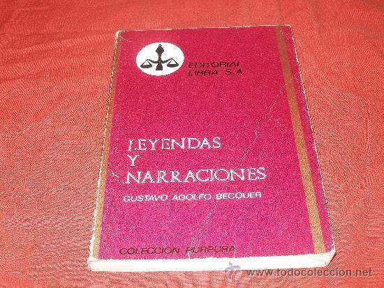 Libros de segunda mano: Leyendas y narraciones - Gustavo Adolfo Becquer - Foto 1