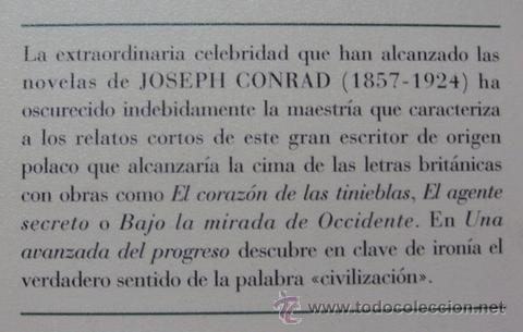 Libros de segunda mano: UNA AVANZADA DEL PROGRESO___Joseph Conrad - Foto 2