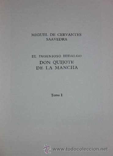 Libros de segunda mano: DON QUIJOTE DE LA MANCHA - 4 TOMOS - Foto 2