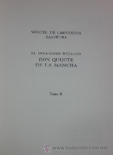 Libros de segunda mano: DON QUIJOTE DE LA MANCHA - 4 TOMOS - Foto 6