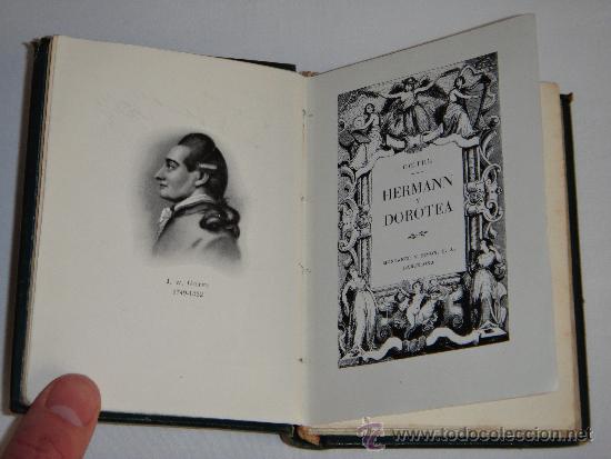 Libros de segunda mano: HERMANN Y DOROTEA, MONTANER Y SIMON EDITOR, 1941; - Foto 2