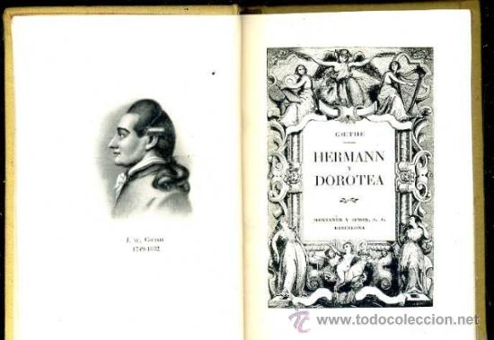 Libros de segunda mano: GOETHE : HERMANN Y DOROTEA (MONTANER Y SIM&Oacute;N, 1941) - Foto 2
